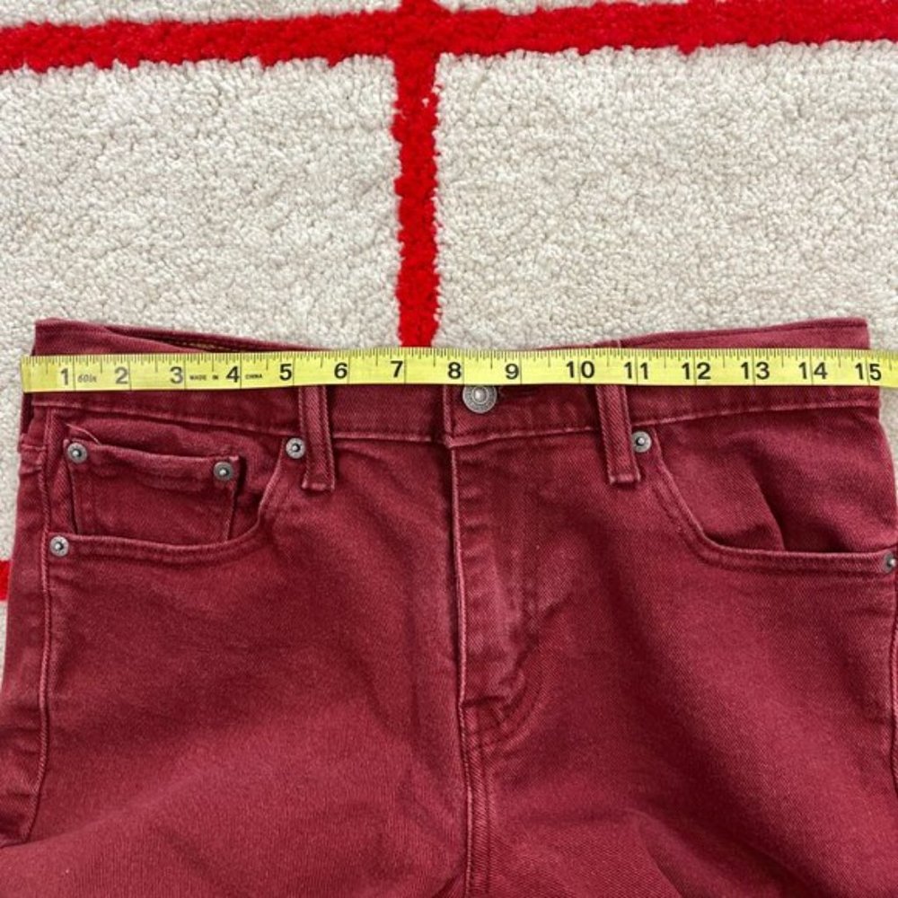 Men's Levi's 511 Classic Straight Leg Red White Tab Premium Denim Jeans - Picture 10 of 10